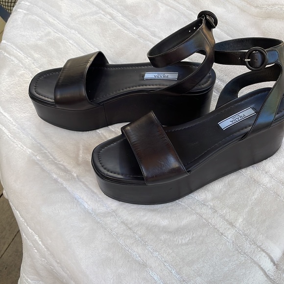Prada platform sandals 39 1/2 - Picture 6 of 6
